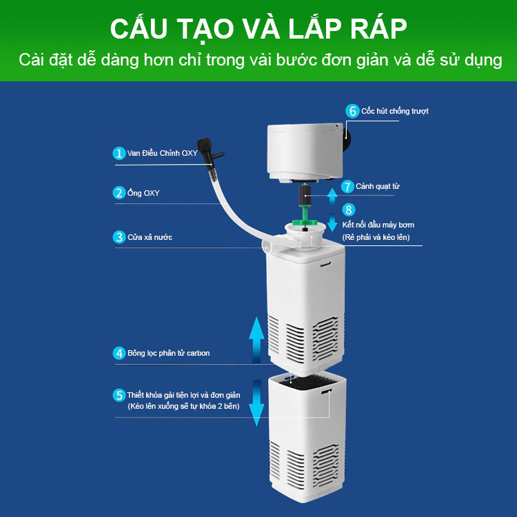 Hướng dẫn lắp đặt máy lọc nước bể cá cảnh đơn giản