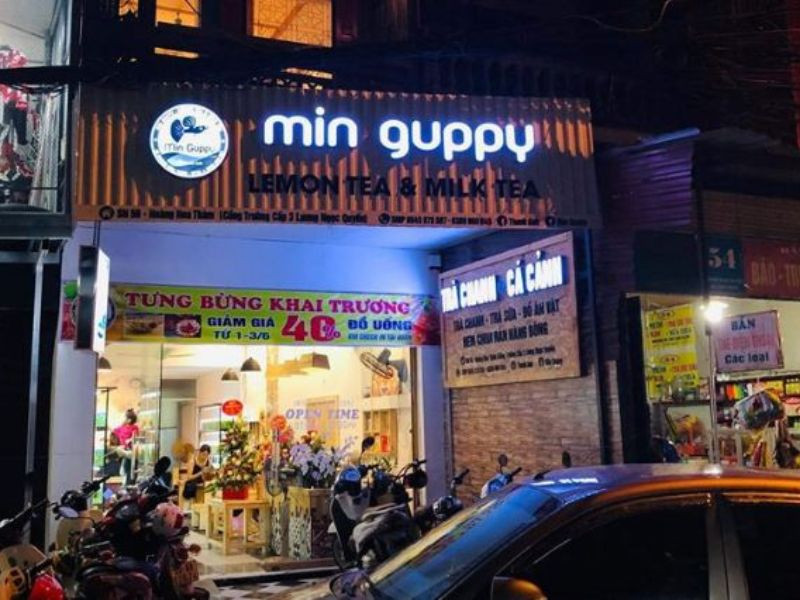 Ý tưởng biển quảng cáo bể cá cảnh