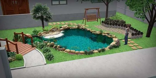bản vẽ hệ thống lọc hồ cá koi