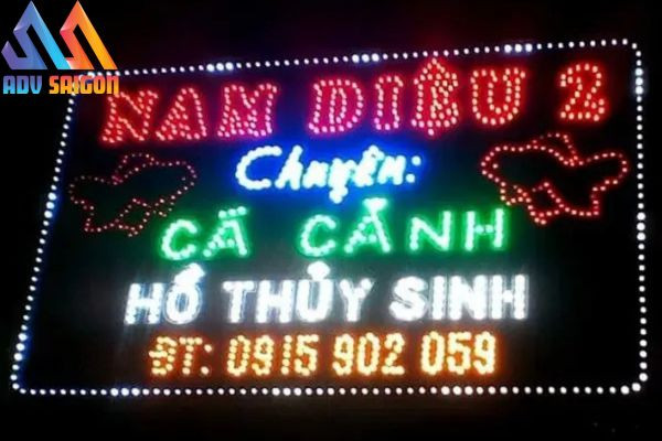 Bảng hiệu cá cảnh đèn LED