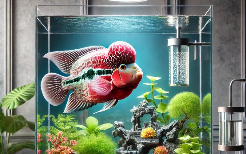 Bể cá La Hán cần đủ không gian và rộng để cá phát triển
