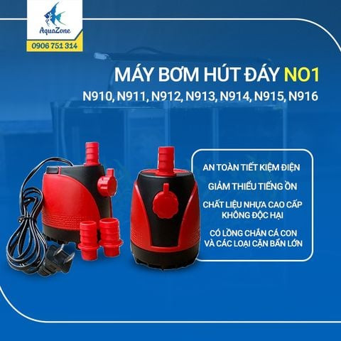Bơm hút đáy NO1 thế hệ mới cho bể cá cảnh mini