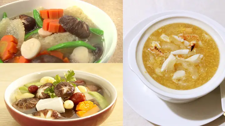 Canh bong bóng cá thịt ếch