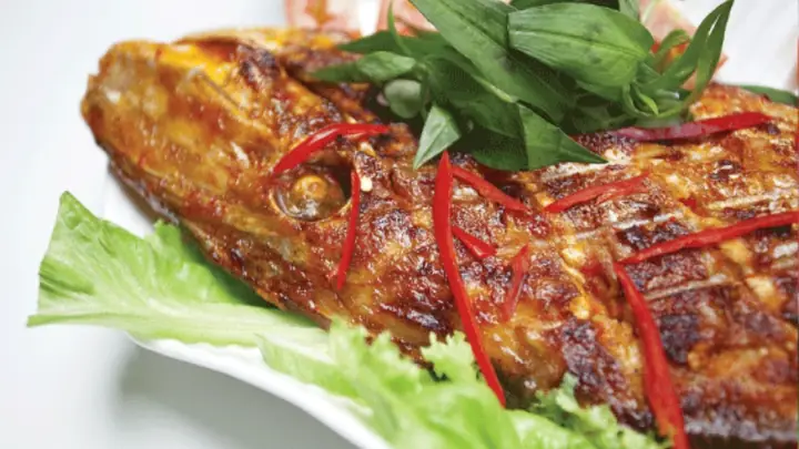 Cá da bò nướng muối ớt