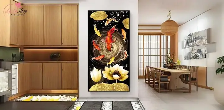 Ý Nghĩa Tranh Cá Chép Hoa Sen: Mệnh Nào Hợp, Treo Hướng Nào Tốt?