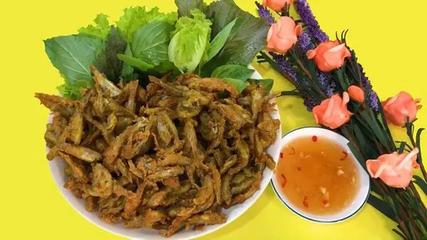 Cá lòng tong chiên bột giòn