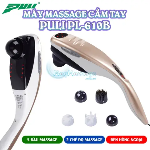 Máy Massage Cầm Tay Cá Mập 6 Đầu Puli PL-610B Có Tốt Không?