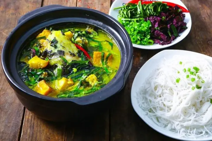 Cá nheo nấu canh chuối