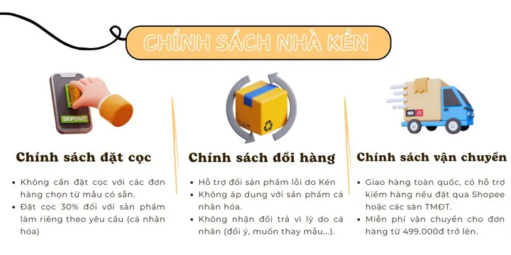 Chính sách mua hàngtại nhà Kén