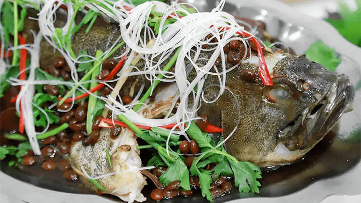 Cá mú chưng tương