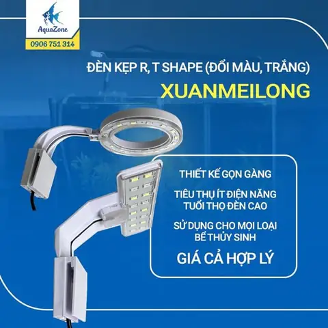 4. Đèn led kẹp hồ cá