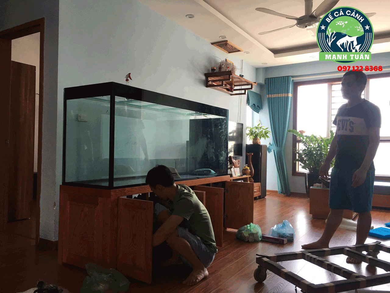 Các mẫu bể cá cảnh đẹp với hình dáng đa dạng phù hợp phong thủy