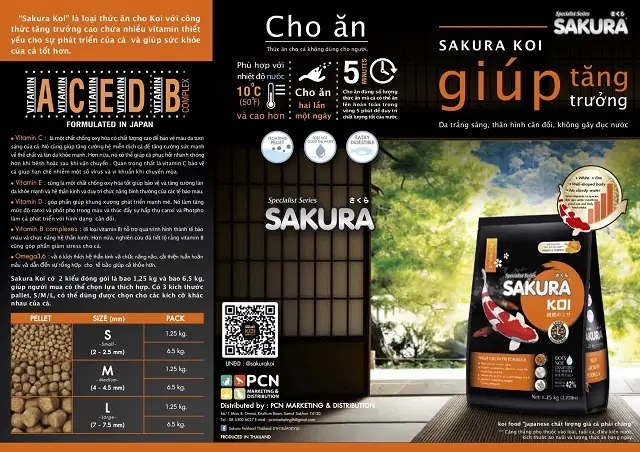 Cám Sakura Cho Cá Koi: Công Thức Tăng Trưởng Và Tăng Màu Toàn Diện