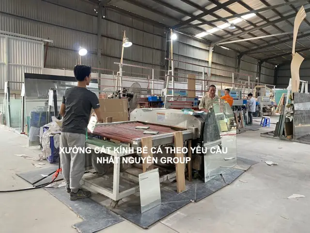 cắt kính bể cá