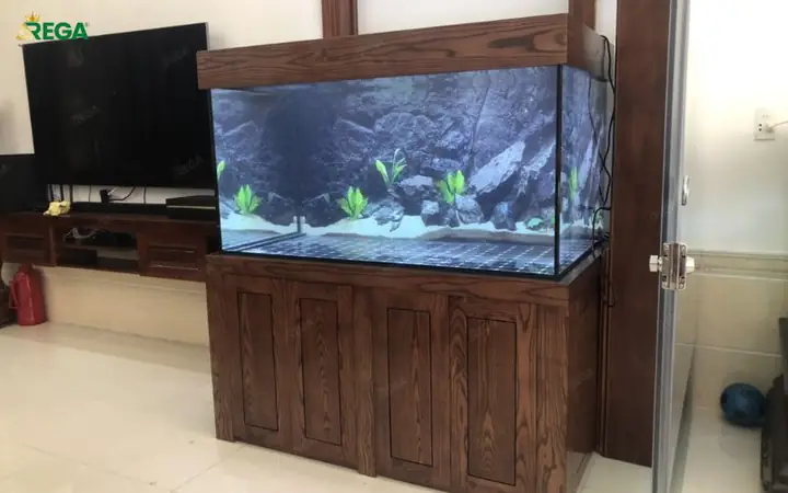 chân bể cá gỗ công nghiệp