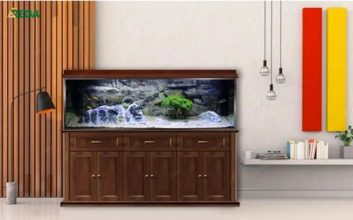 chân bể cá gỗ công nghiệp
