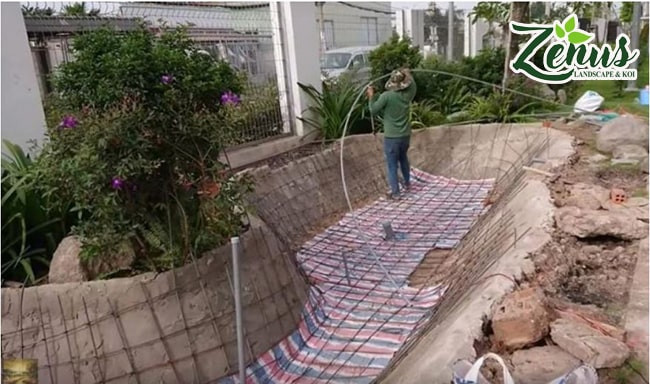 Chống thấm cho nền hồ cá cảnh ngoài trời đảm bảo độ bền