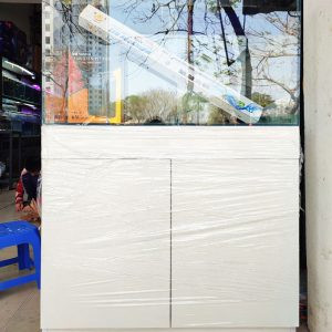 combo bể cá cảnh 80x40x40cm gồm bể, chân gỗ MDF, đèn và lọc