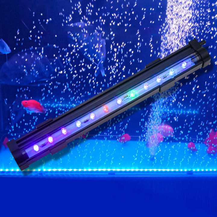 đèn LED bubble kết hợp ánh sáng và bọt khí làm sinh động không gian bể cá cảnh