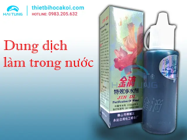 Dung dịch làm trong nước hồ cá Jindi: Cách lựa chọn và sử dụng hiệu quả