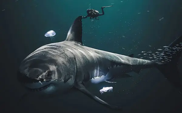 Hình ảnh cá mập megalodon