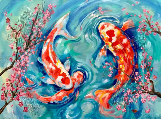 Hình vẽ cá chép đẹp nhất