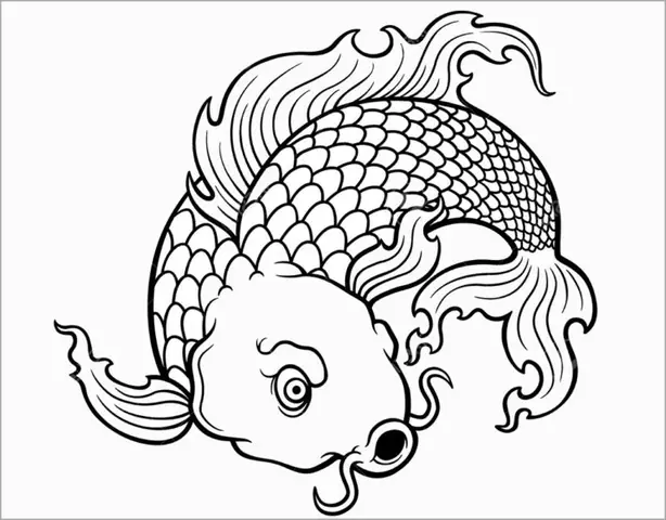 Hình vẽ cá chép đẹp nhất