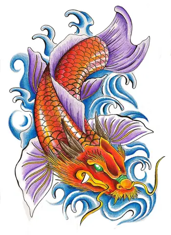 Cách Vẽ **Hình Vẽ Cá Chép Hóa Rồng Đơn Giản** Chi Tiết Nhất