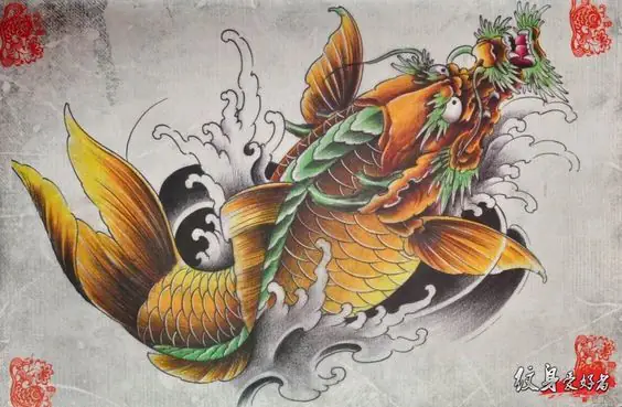 Cách Vẽ **Hình Vẽ Cá Chép Hóa Rồng Đơn Giản** Chi Tiết Nhất