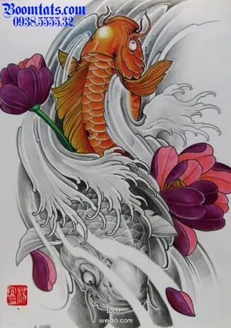 Cách Vẽ **Hình Vẽ Cá Chép Hóa Rồng Đơn Giản** Chi Tiết Nhất