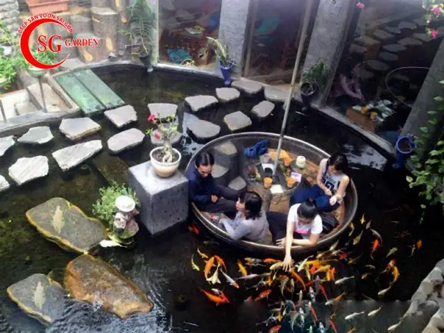Hồ cá koi của ca sĩ Cao Thái Sơn