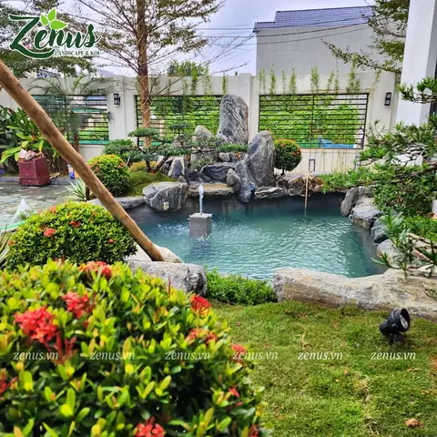 Nét Đẹp Của Thiết Kế Thi Công Hồ Cá Koi Sân Vườn