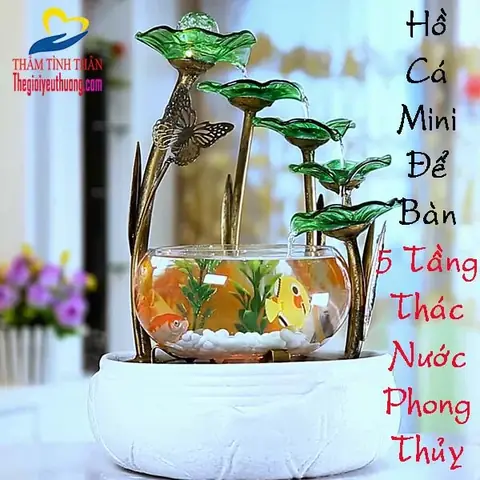 Cách chọn và bài trí hồ cá phong thủy mini hút tài lộc, bình an