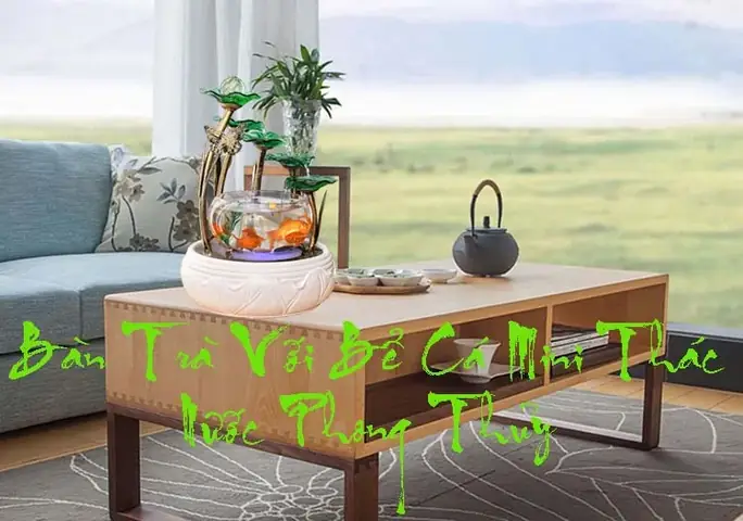 Cách chọn và bài trí hồ cá phong thủy mini hút tài lộc, bình an