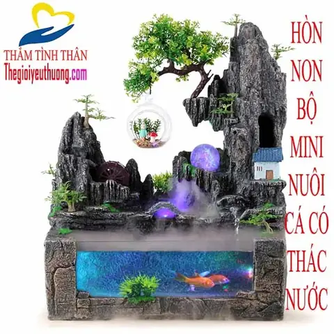 hòn non bộ mini nuôi cá