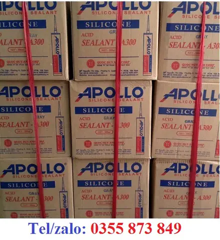 KEO DÁN KÍNH BỂ CÁ BỊ NỨT SILICONE APOLLO