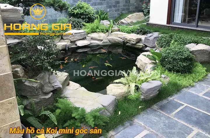mẫu hồ cá đẹp ngoài trời