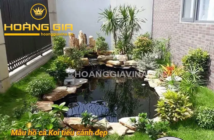 mẫu hồ cá đẹp ngoài trời