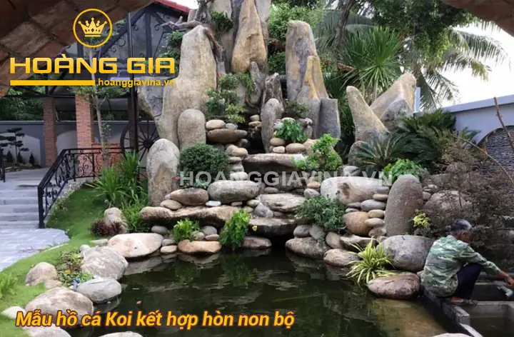 mẫu hồ cá đẹp ngoài trời