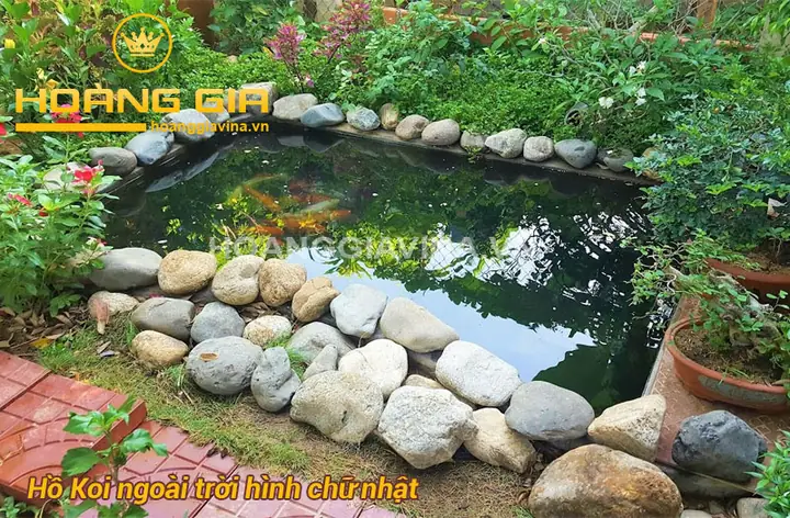 mẫu hồ cá đẹp ngoài trời