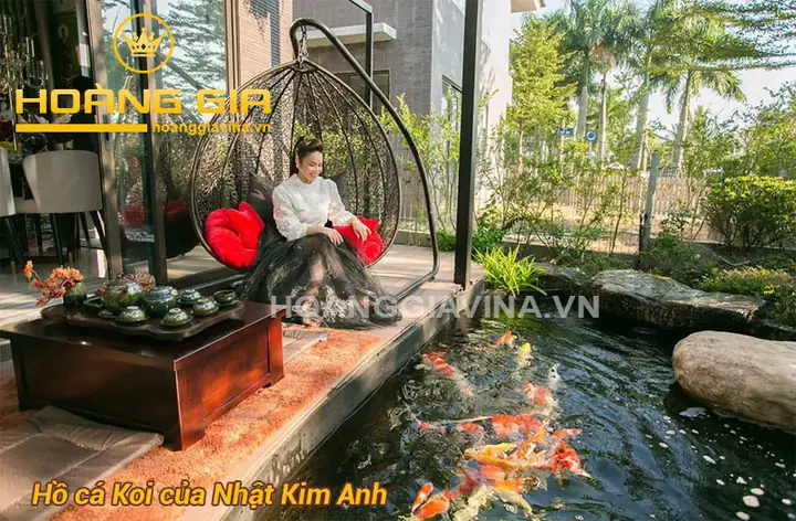 mẫu hồ cá đẹp ngoài trời