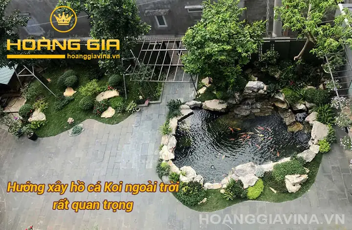 mẫu hồ cá đẹp ngoài trời