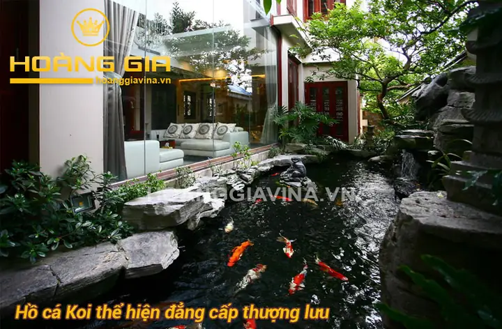mẫu hồ cá đẹp ngoài trời