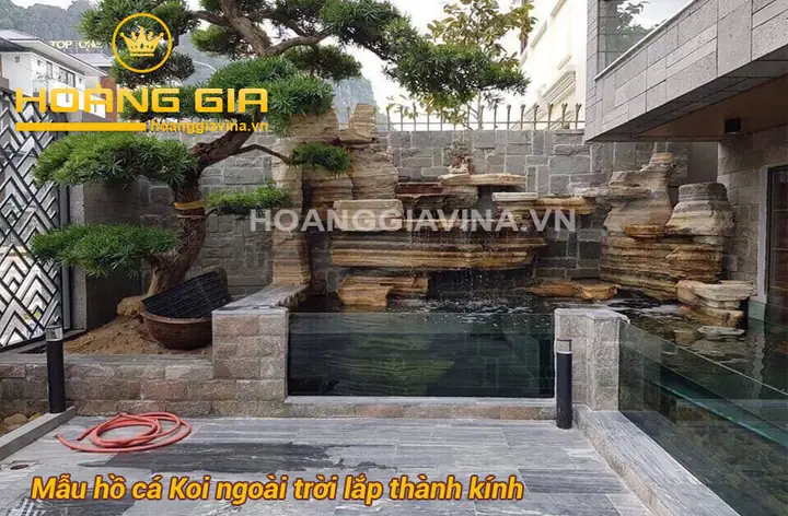 mẫu hồ cá đẹp ngoài trời