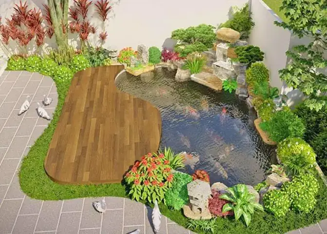 mẫu hồ cá mini đẹp