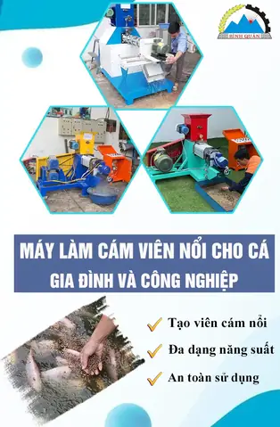 Máy ép cám viên tròn cho cá: Lợi ích và cách chọn mua hiệu quả