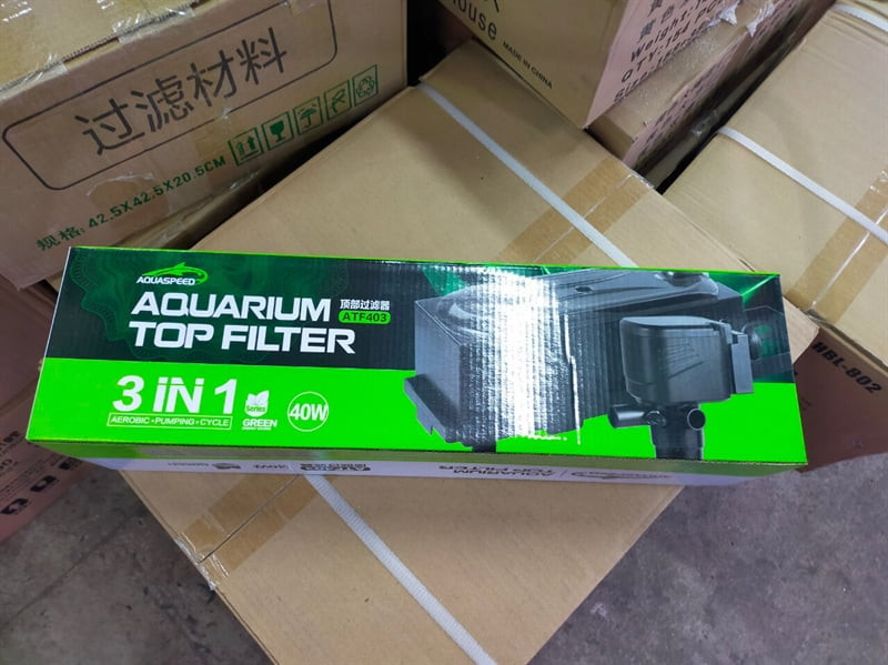 Máy lọc bộ AQS ATF-403, thiết bị quan trọng giúp duy trì chất lượng nước trong chậu cá cảnh thuỷ sinh.