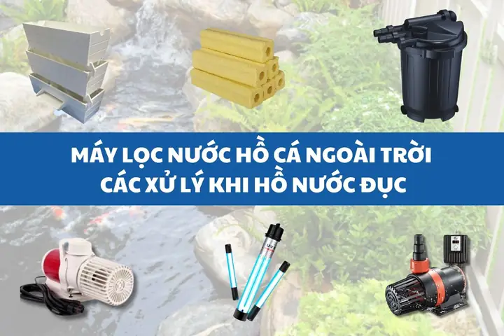 máy lọc nước hồ cá ngoài trời
