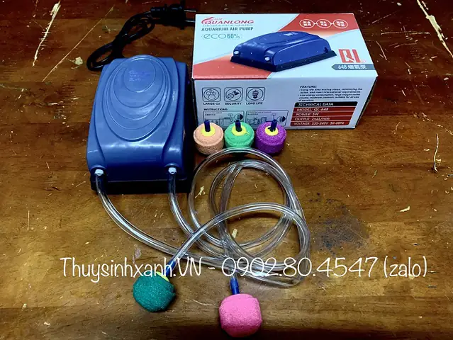 Đánh giá chi tiết máy sủi oxy hồ cá giá rẻ Quanlong
