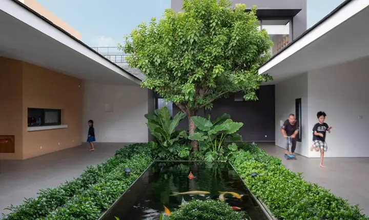 Hướng Dẫn Thiết Kế Nhà Vườn Có Ao Cá: Tạo Không Gian Sống Bình Yên
